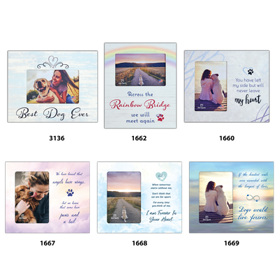 Wood Frame Assortment - Includes 2 each of 4 available designs.