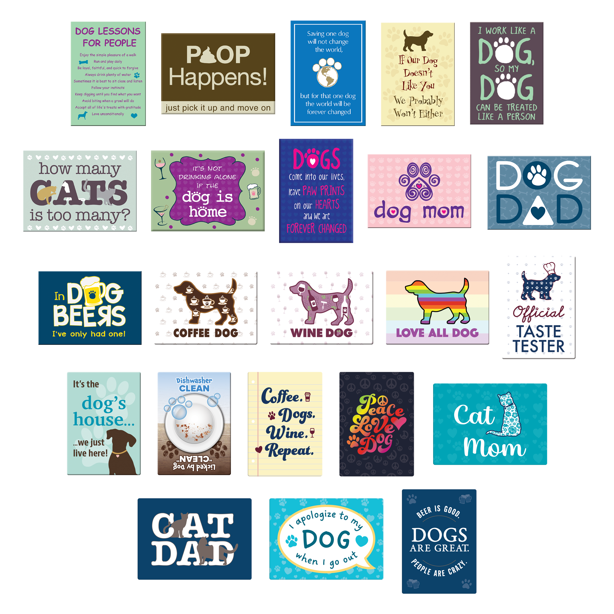 Rectangle Magnet Assortment  (Magnets ONLY)