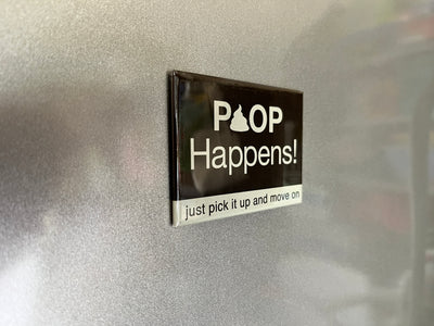 Rectangle Magnet - Poop Happens!