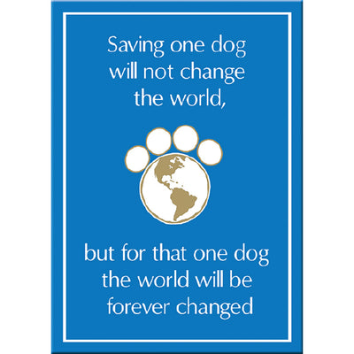 Rectangle Magnet - Saving One Dog