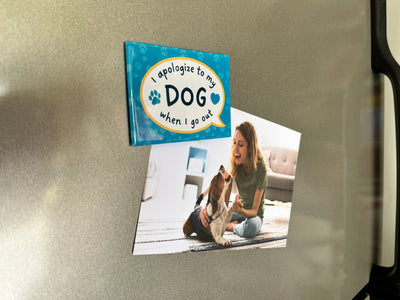 Rectangle Magnet - I apologize to my Dog when I go out