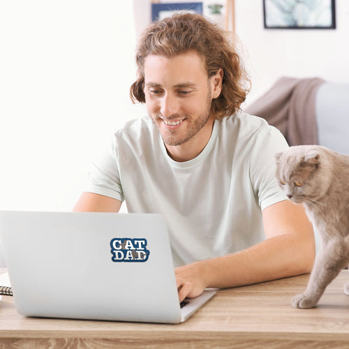 Cat Dad 3" Sticker (Decal)