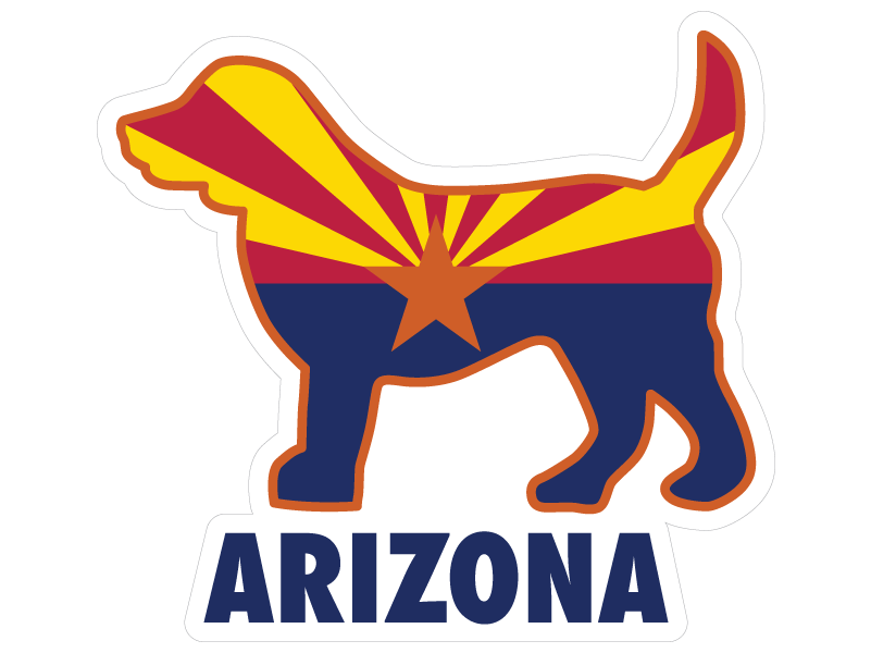 Arizona Dog 3" Sticker (Decal)-BOGO!