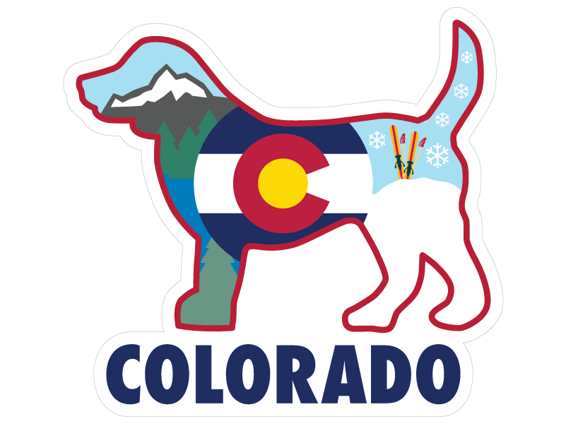Colorado Dog 3" Sticker (Decal)