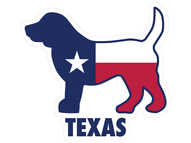 Texas Dog 3" Sticker (Decal)