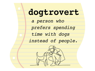 Dogtrovert 3" Sticker (Decal)