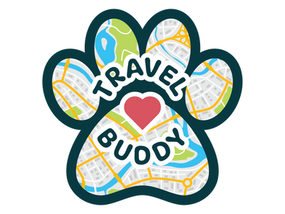 Travel Buddy 3" Sticker (Decal)