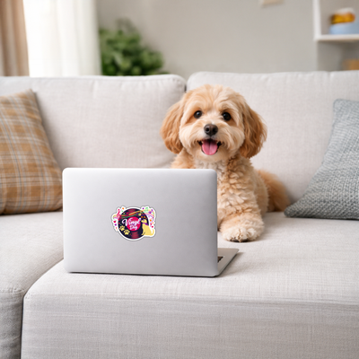 Vinyl Dog 3" Sticker (Decal)