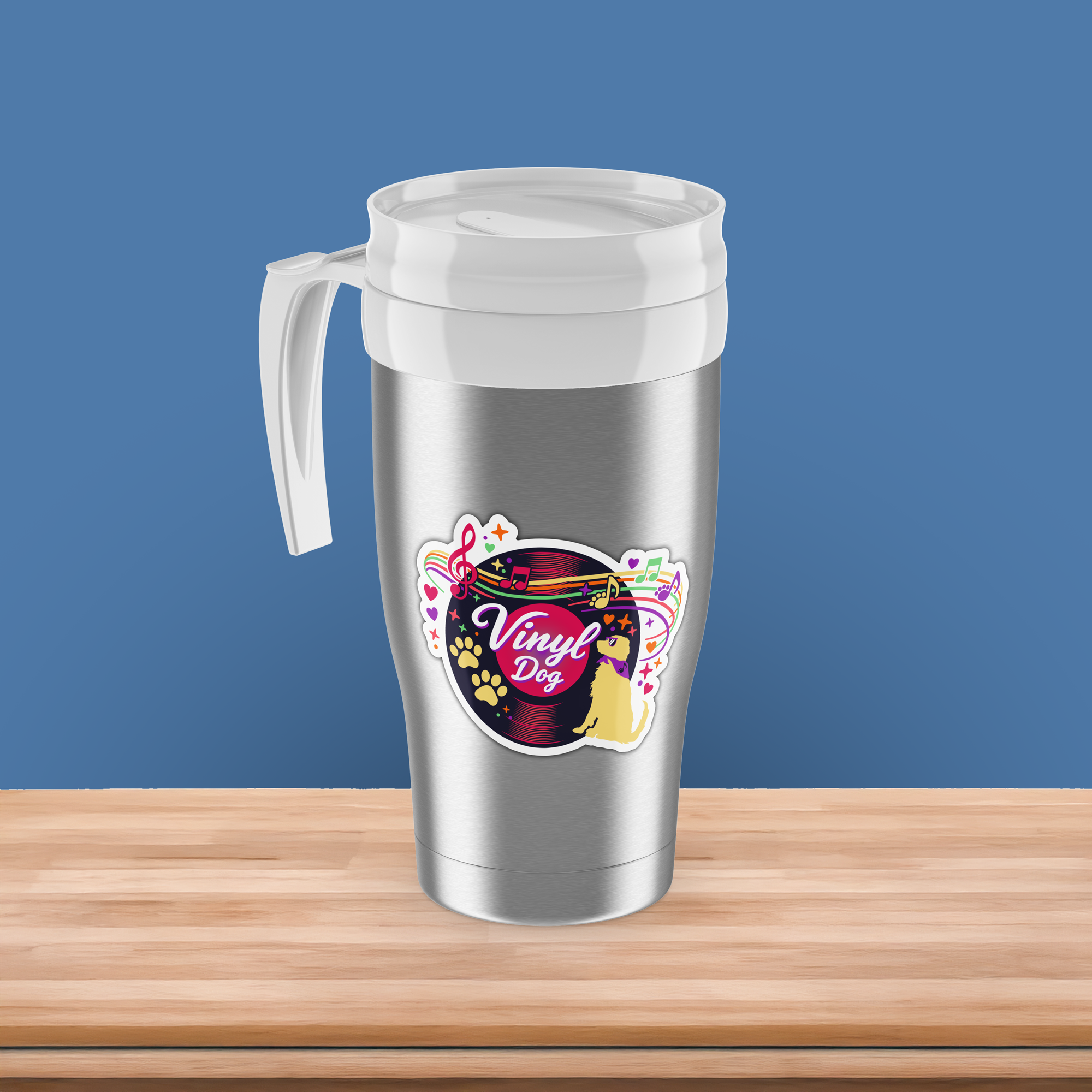 Vinyl Dog 3" Sticker (Decal)