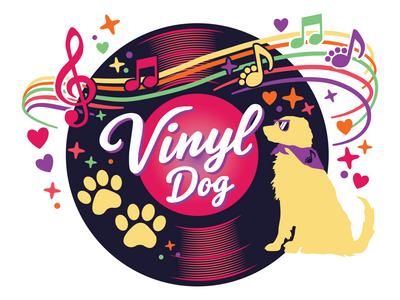 Vinyl Dog 3" Sticker (Decal)