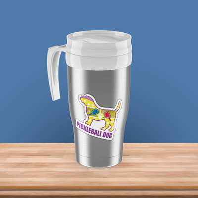 Pickleball Dog 3" Sticker (Decal)