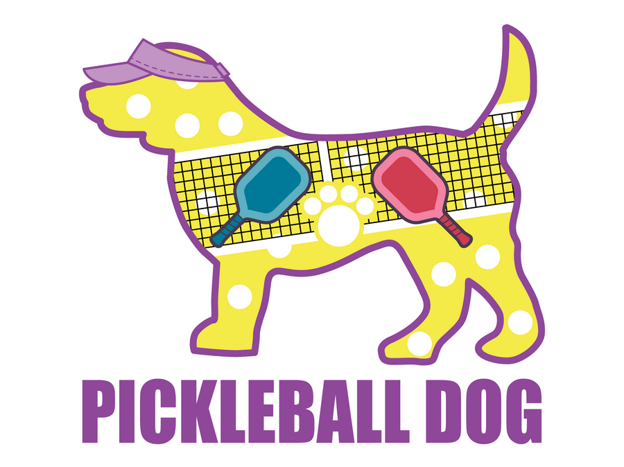 Pickleball Dog 3" Sticker (Decal)