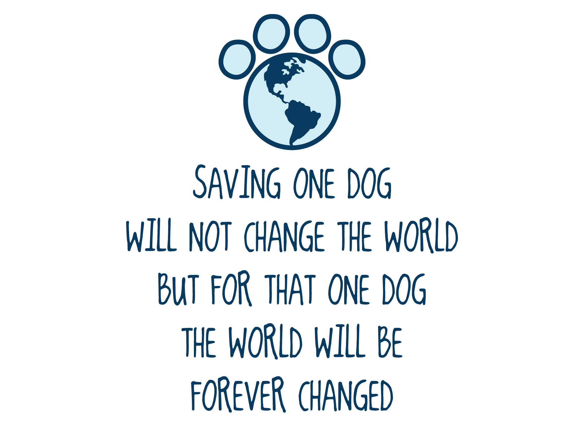 Saving One Dog... 3" Sticker (Decal)