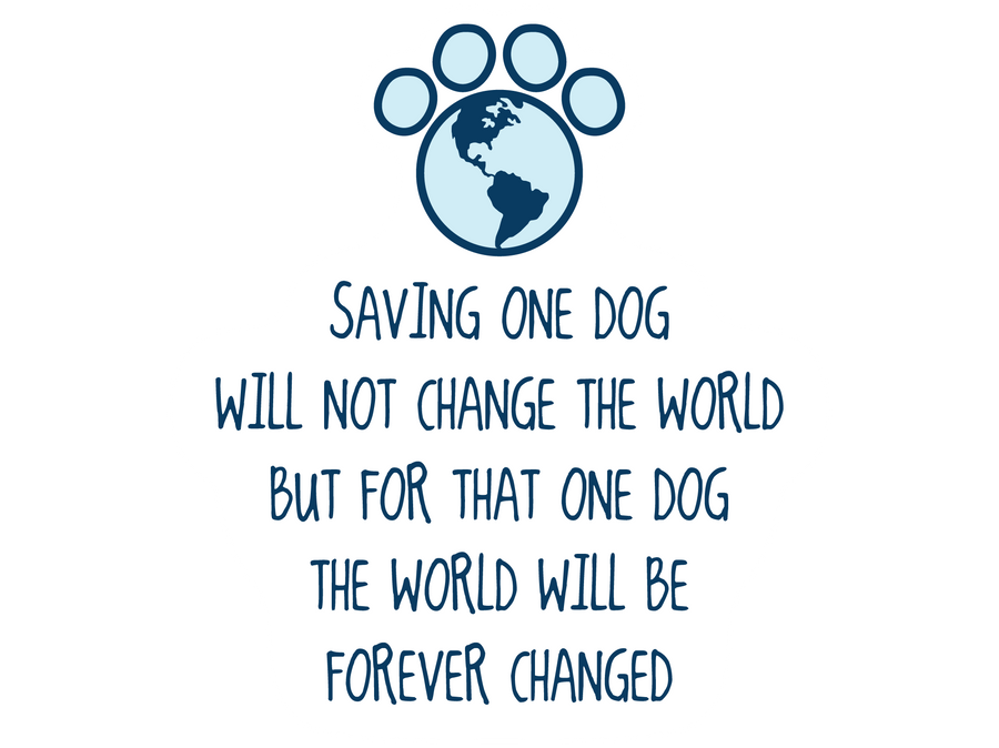 Saving One Dog... 3" Sticker (Decal)