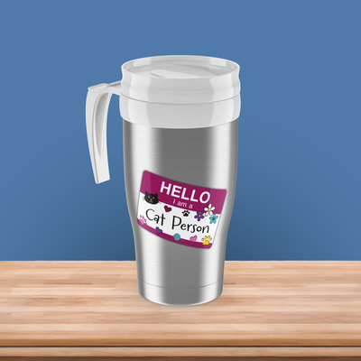 Hello…I am a Cat Person 3" Sticker (Decal)