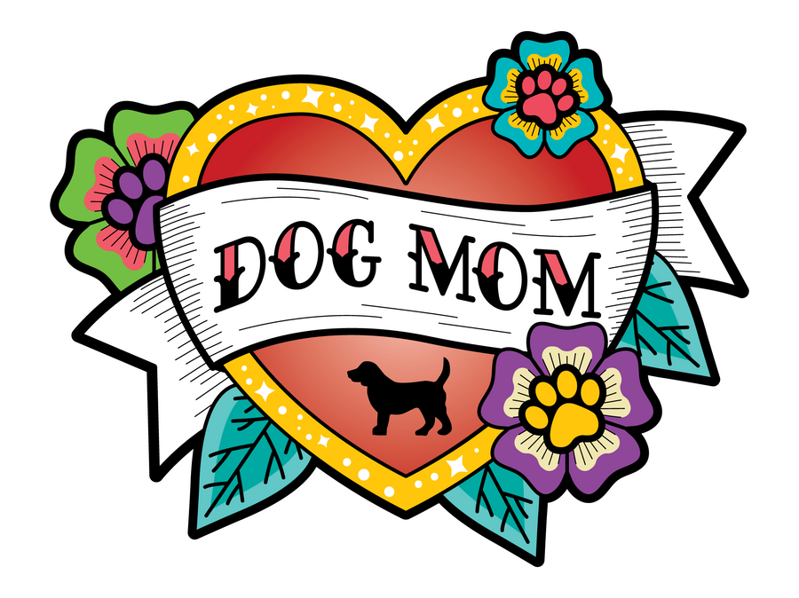 Dog Mom II 3" Sticker (Decal)