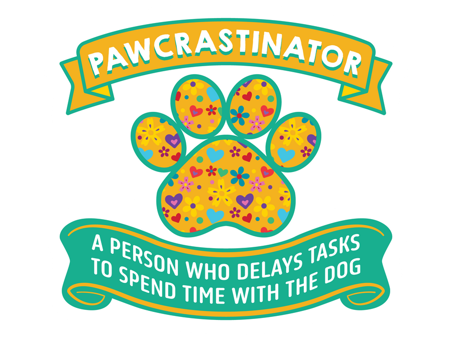 Pawcrastinator 3" Sticker (Decal)