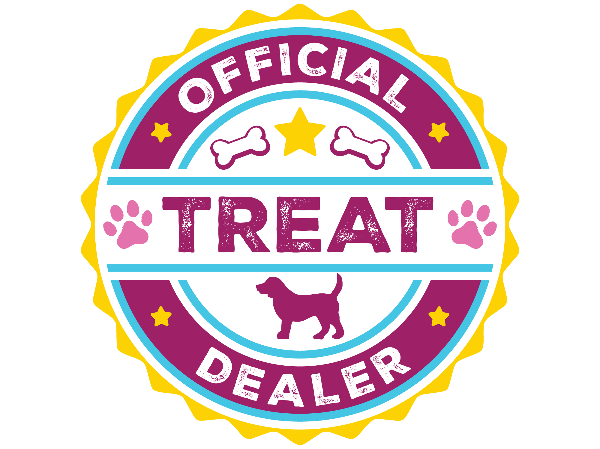 Official Treat Dealer 3" Sticker (Decal)