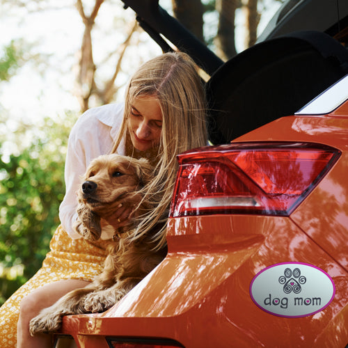 Oval Shaped Magnet - Dog Mom