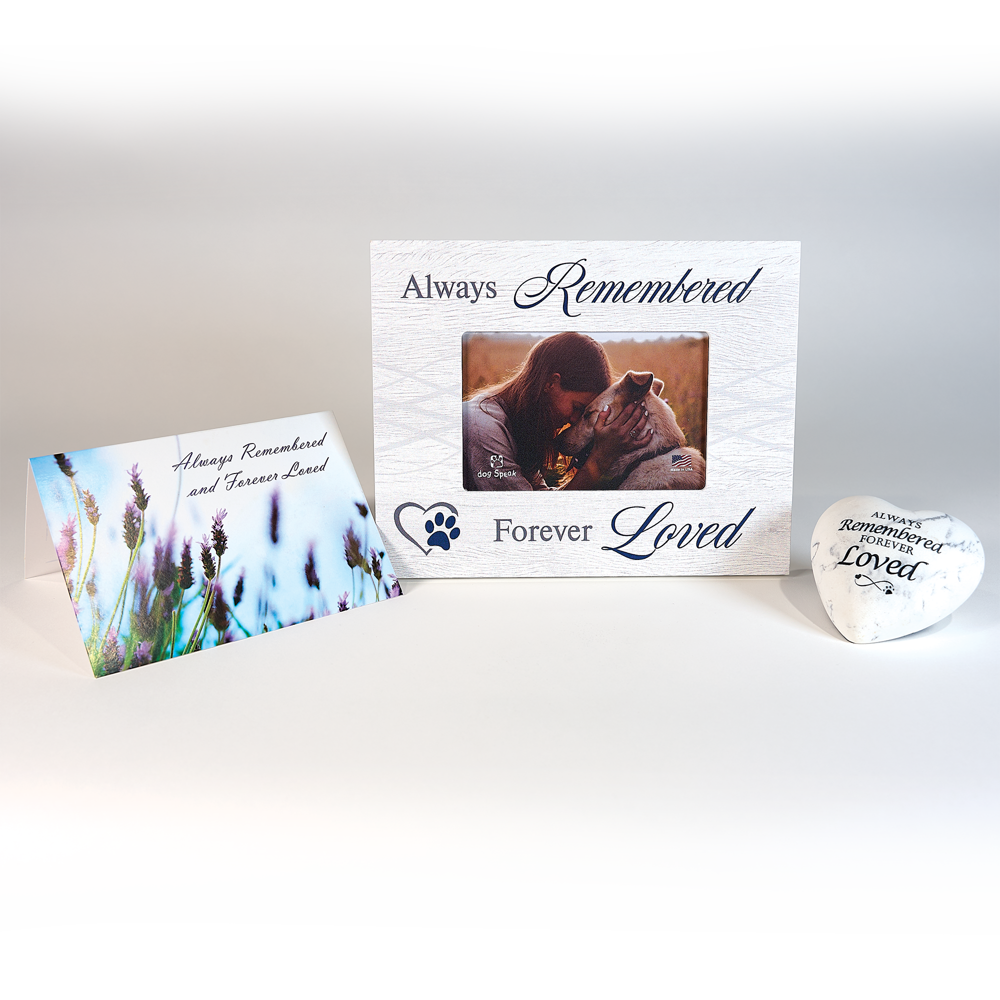 Memorial Heart Stone - Always Remembered Forever Loved