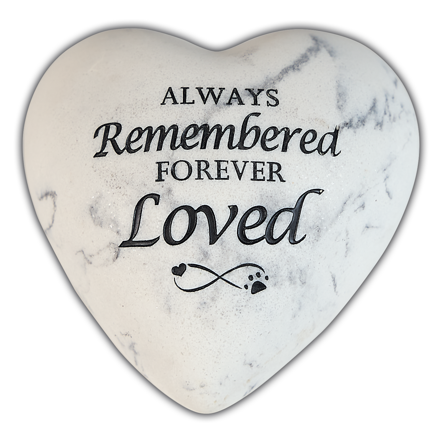 Memorial Heart Stone - Always Remembered Forever Loved