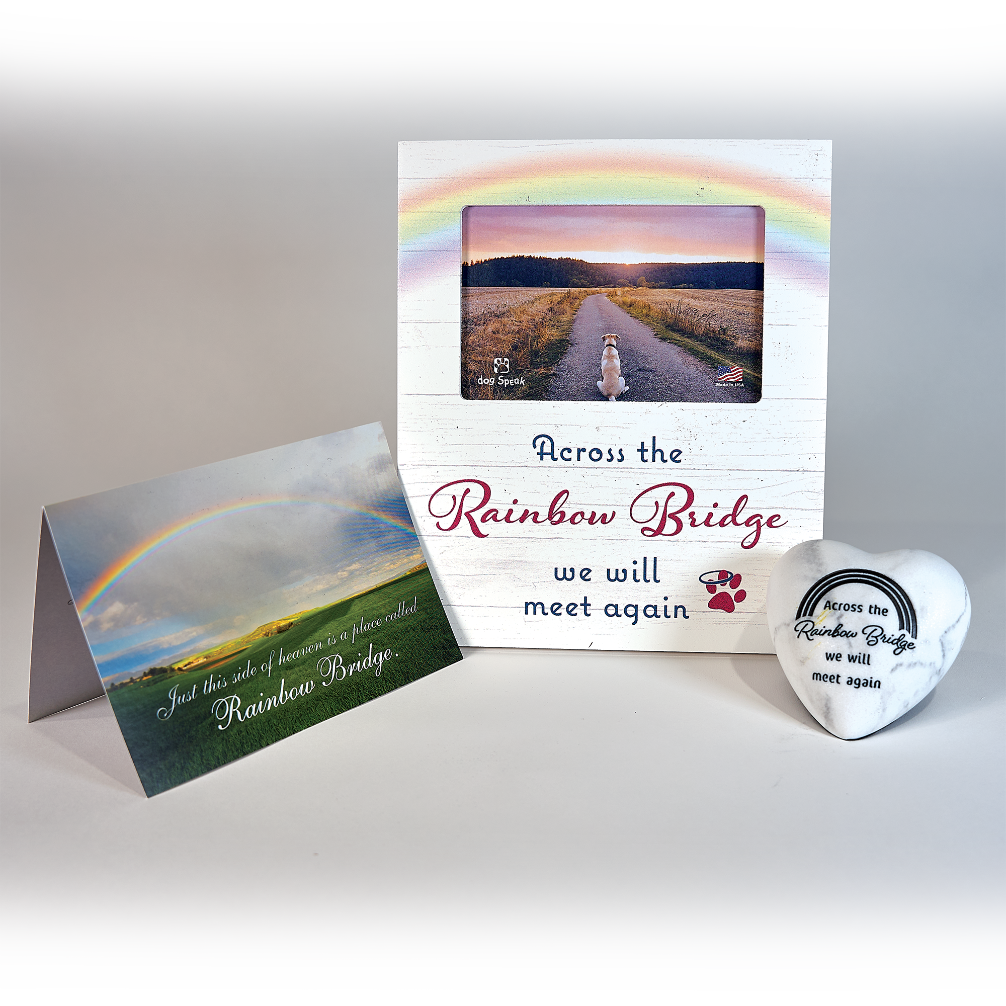 Memorial Heart Stone - Across the Rainbow Bridge…