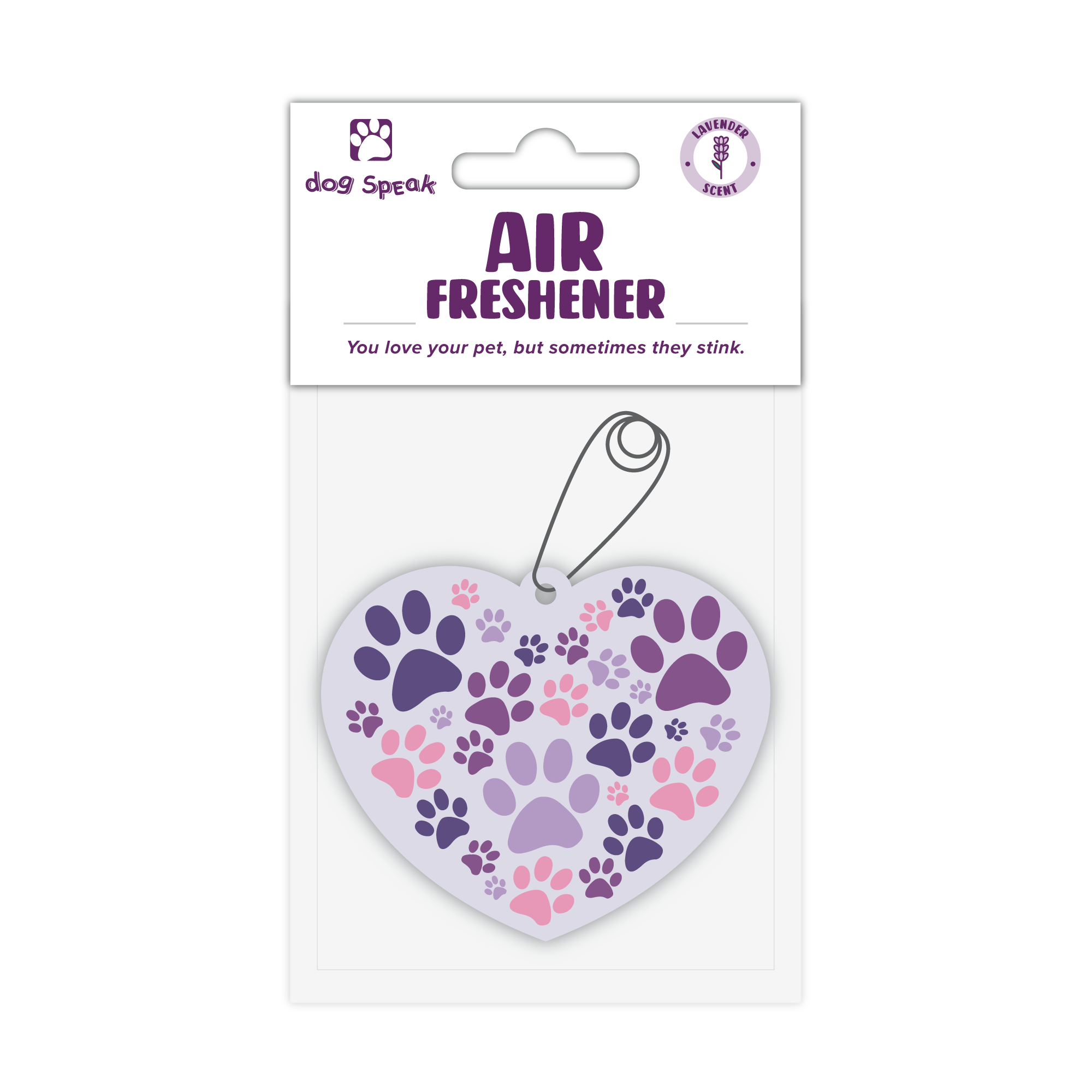 Air Freshener - Heart with Paws