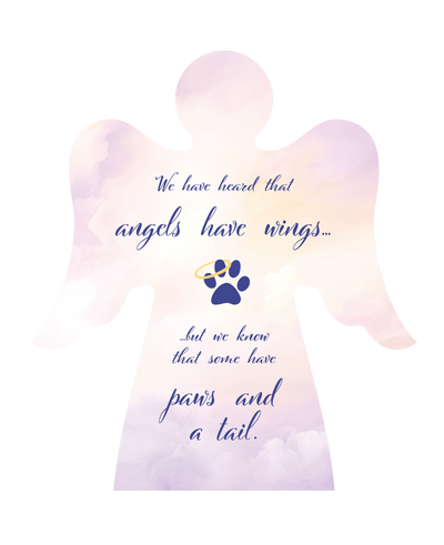 Memorial Keepsake - Small Angel - We have heard that angels...