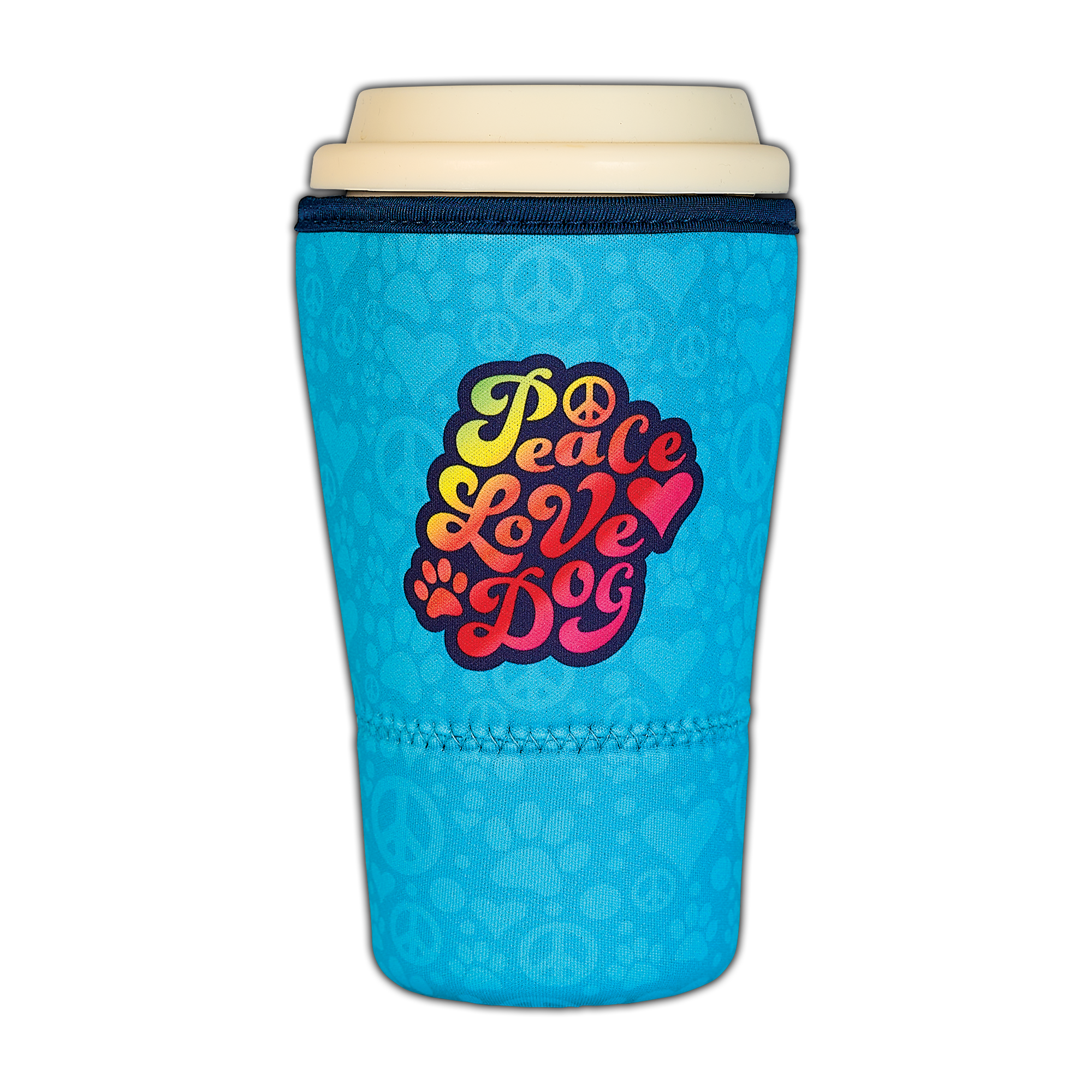 Large Drinkware Holder - Peace Love Dog