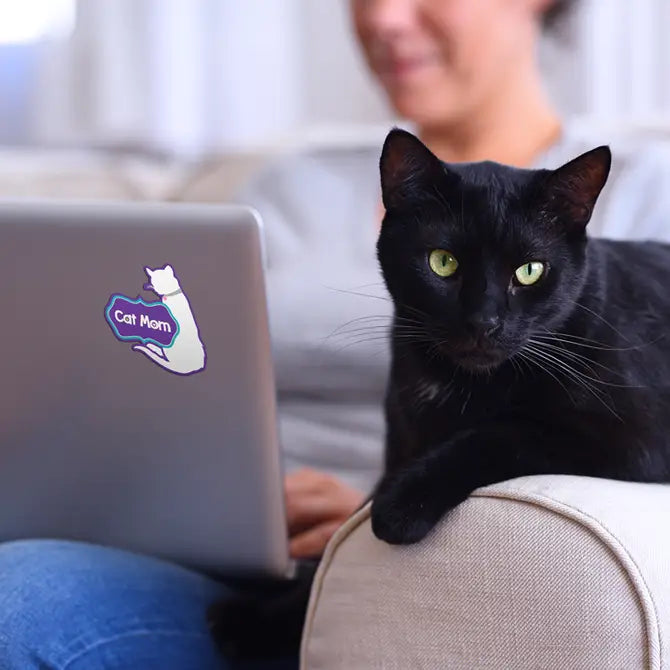 Cat Mom 3" Decal