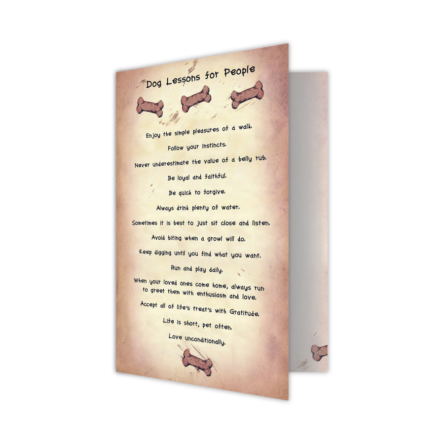 Blank Card - Dog Lessons