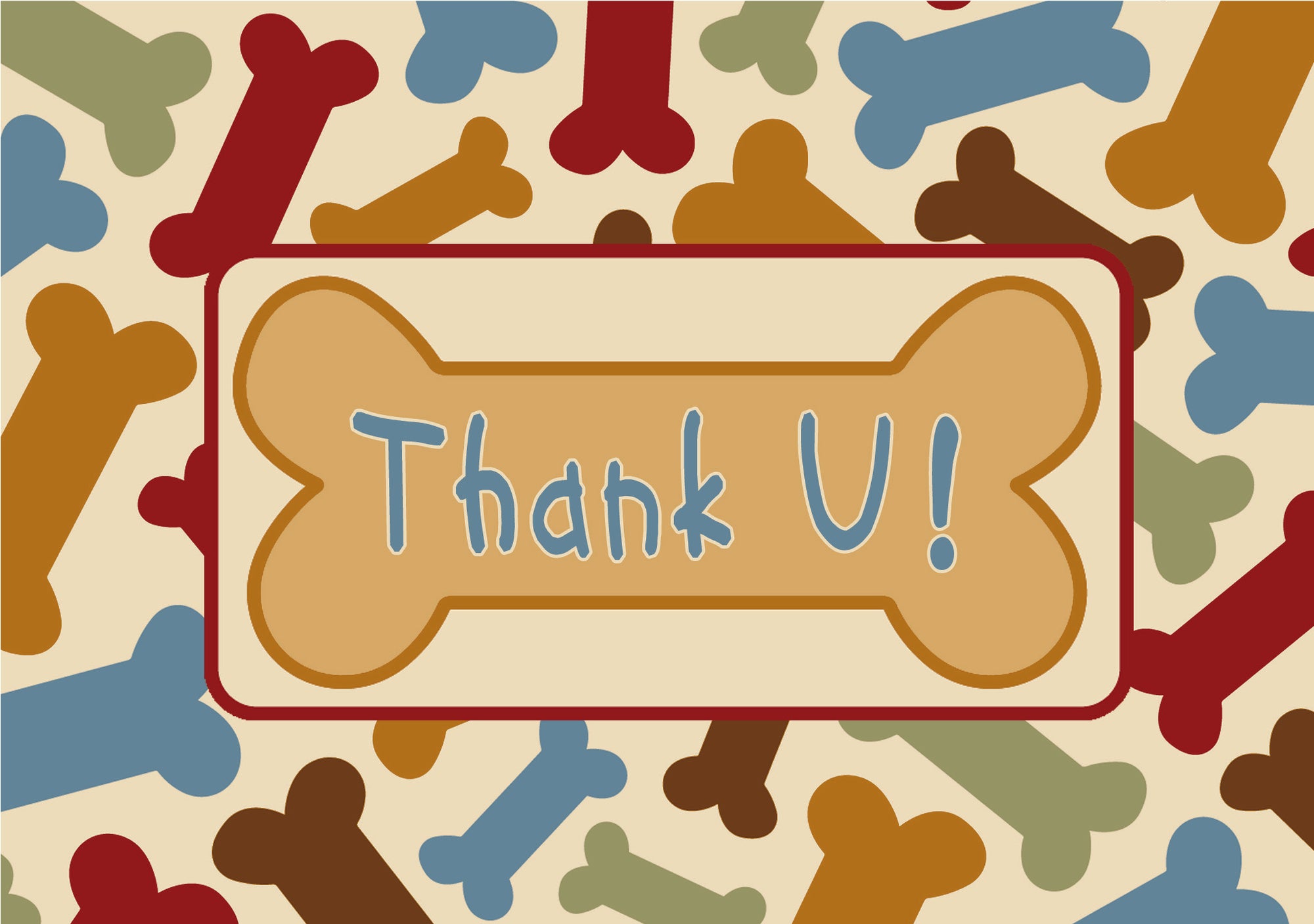 Blank Card - Thank U