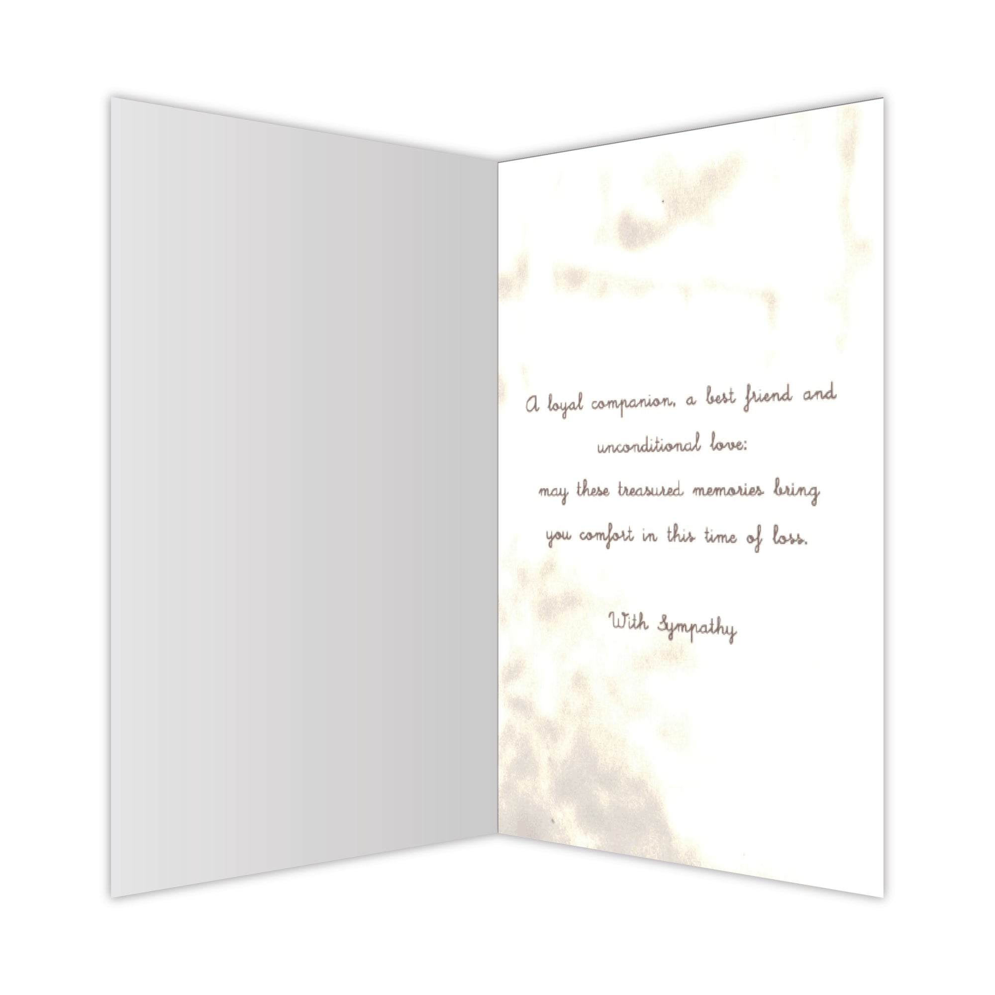 Sympathy Dog Card - Treasured Memories