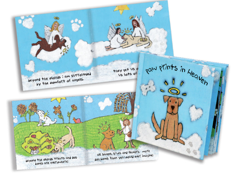 Sympathy Book - Paw Prints in Heaven