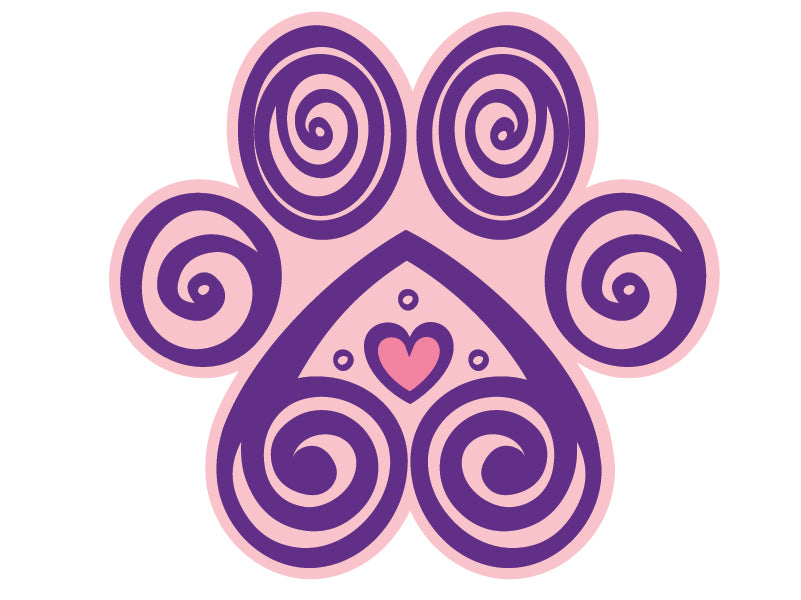Paw Icon (on Dog Mom) 3" Decal
