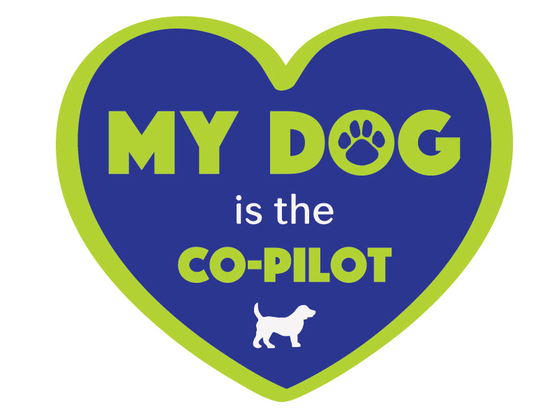 The Dog is My Co-Pilot 3" Decal