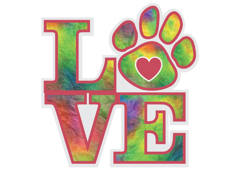 LOVE 3" Decal