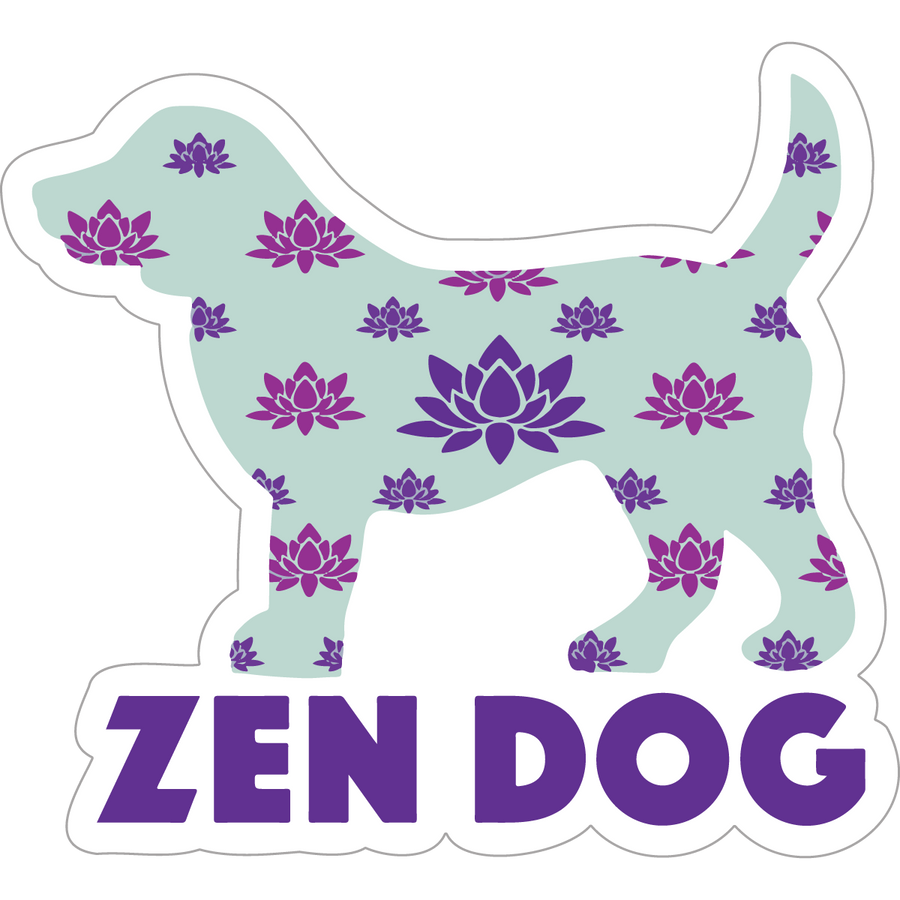 Zen Dog 3" Decal