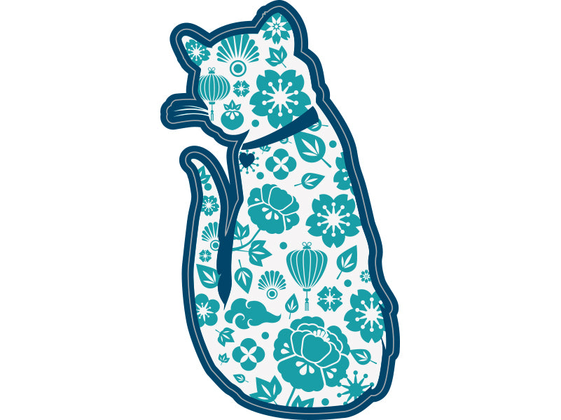 Cat Figure  3" Decal