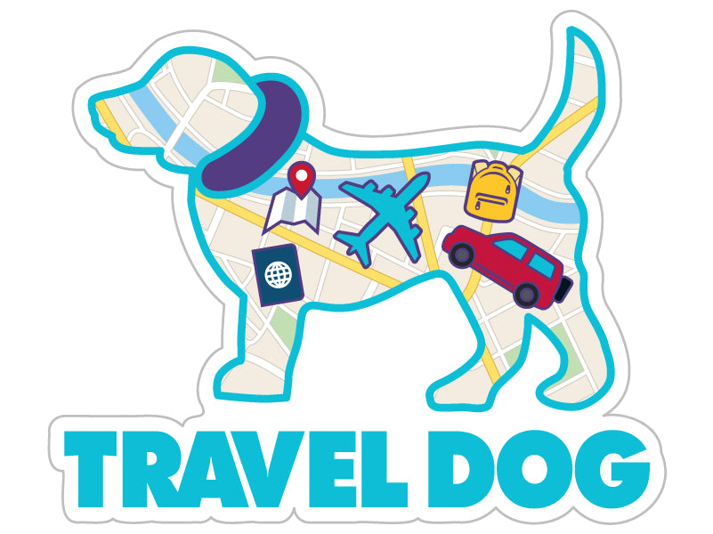 Travel Dog 3” Decal
