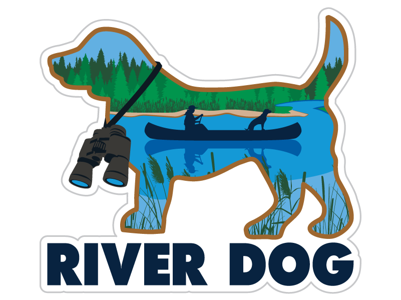 River Dog 3” Decal