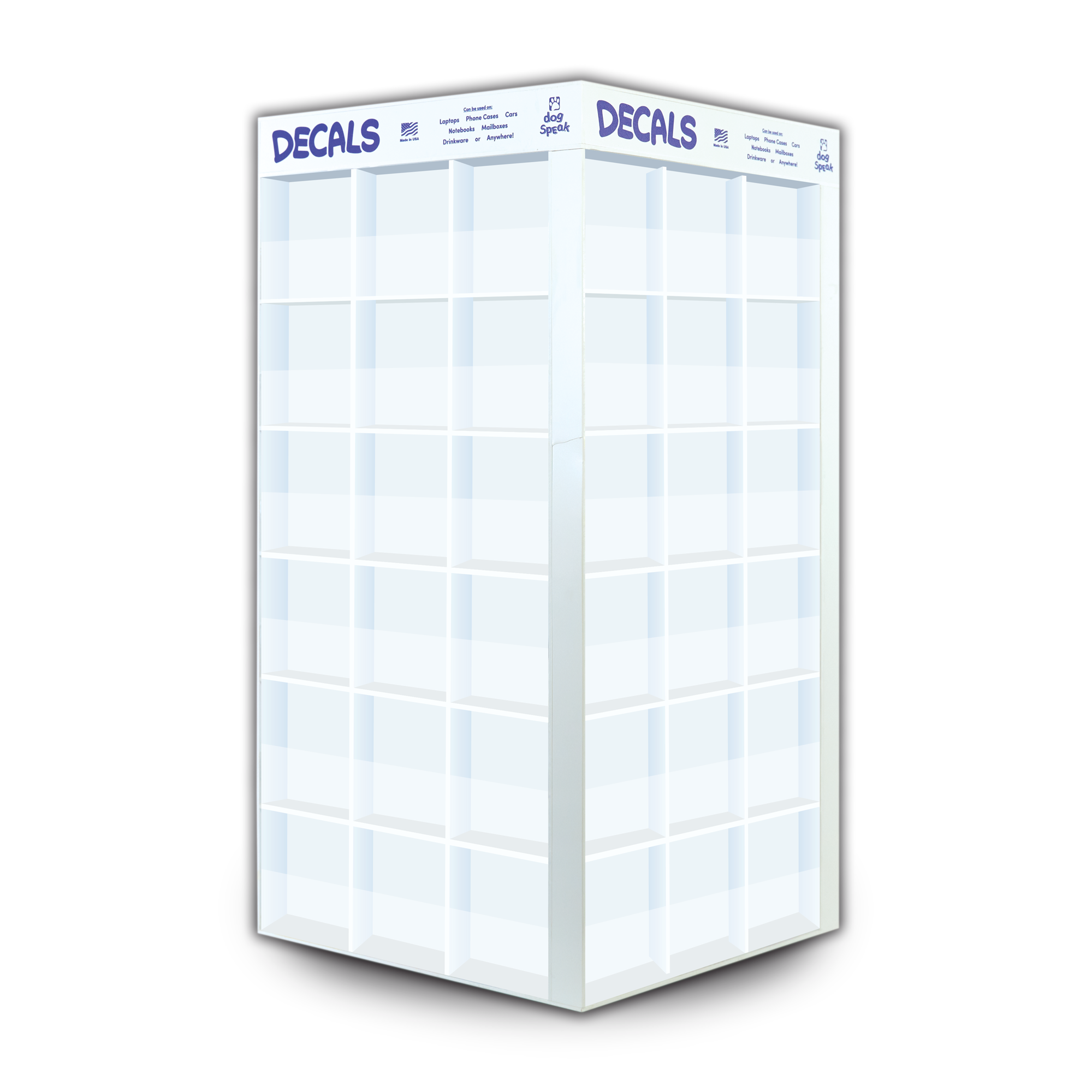 Decal Display ONLY - No Decals Included - Holds 72 Designs