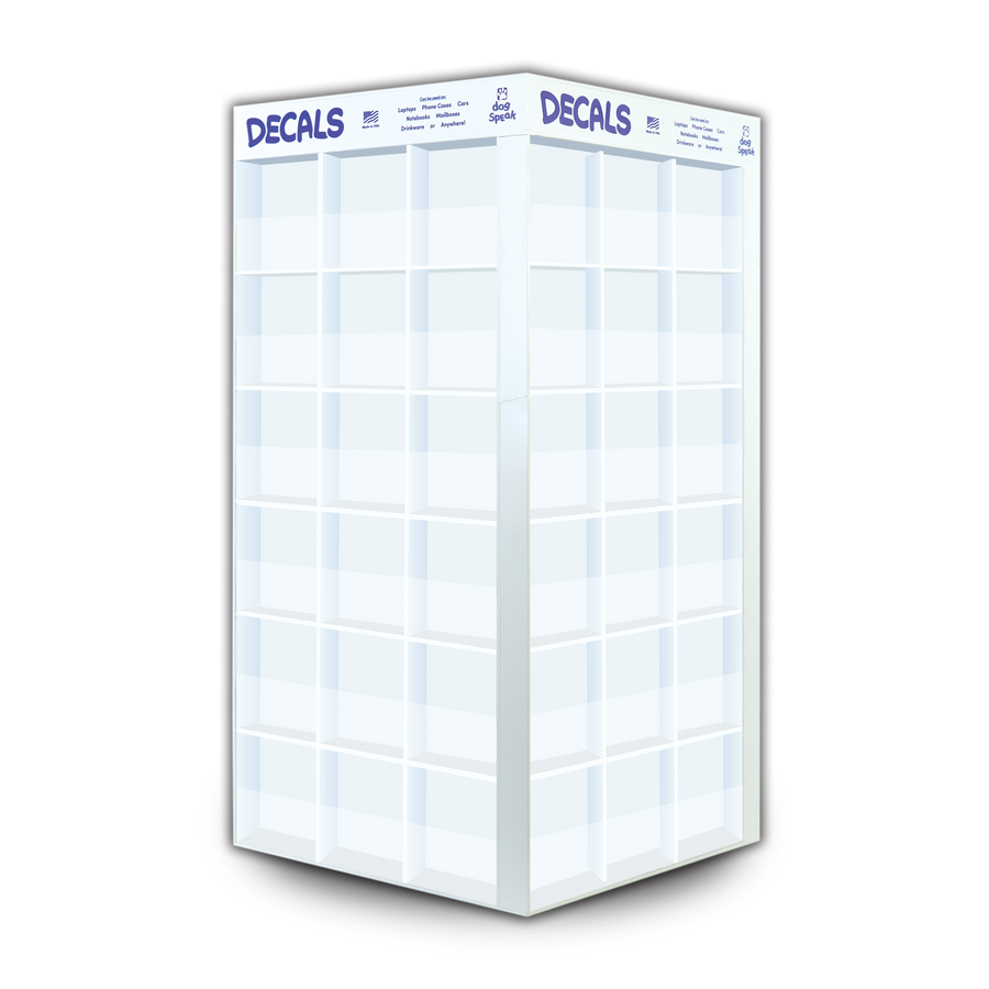 Decal Display ONLY - No Decals Included - Holds 72 Designs
