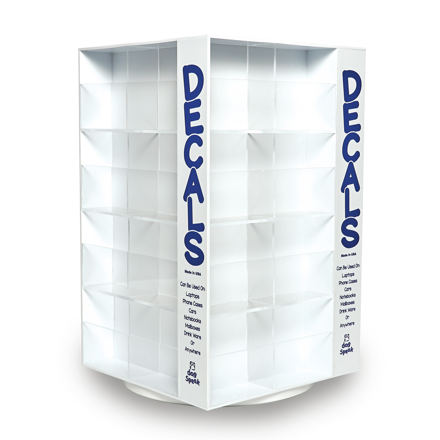 Decal Display ONLY - No Decals Included - Holds 32 Designs