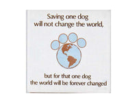 Thumbnail for Absorbent Stone Coaster - Saving One Dog