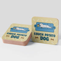 Thumbnail for Cork Coaster - Couch Potato Dog