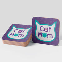 Thumbnail for Cork Coaster - Cat Mom