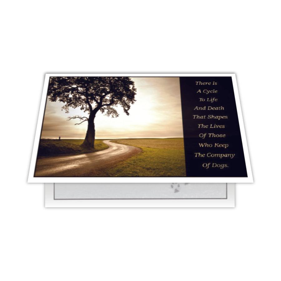 Sympathy Dog Card - There Is A Cycle