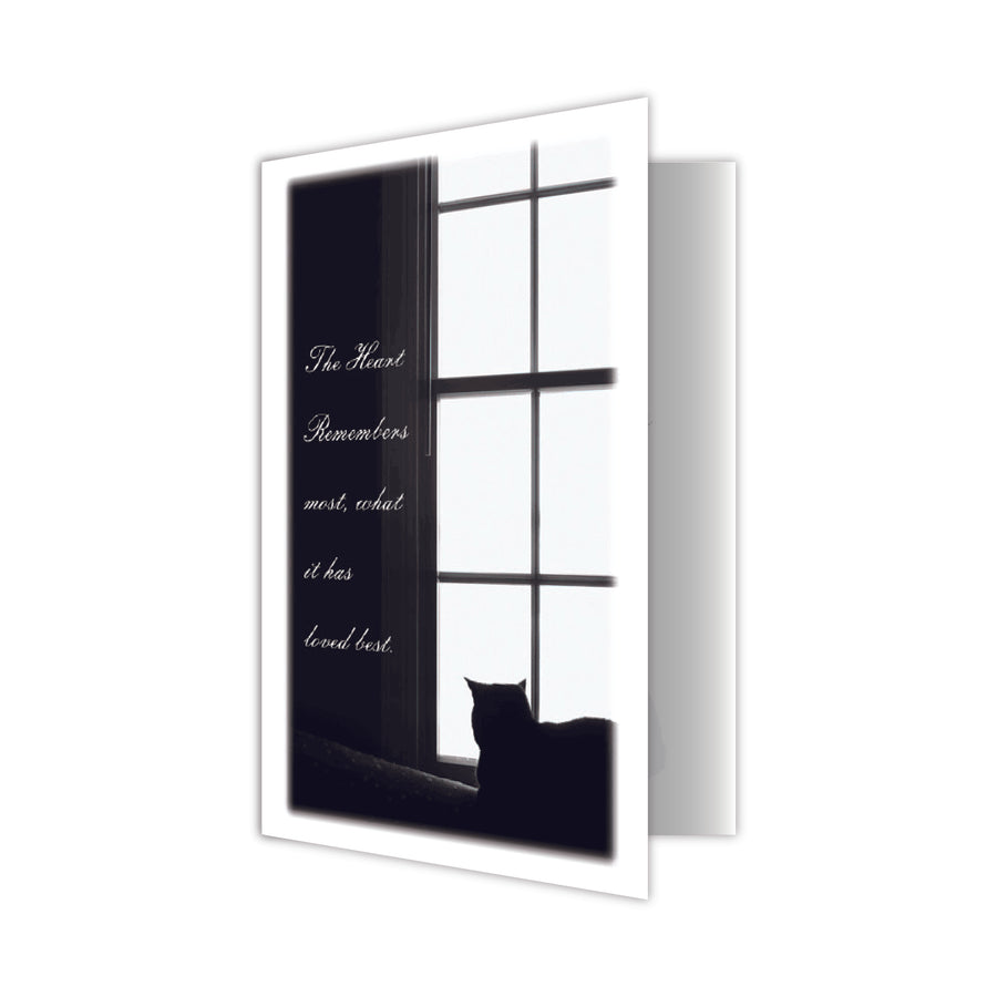 Sympathy Cat Card - The Heart Remembers