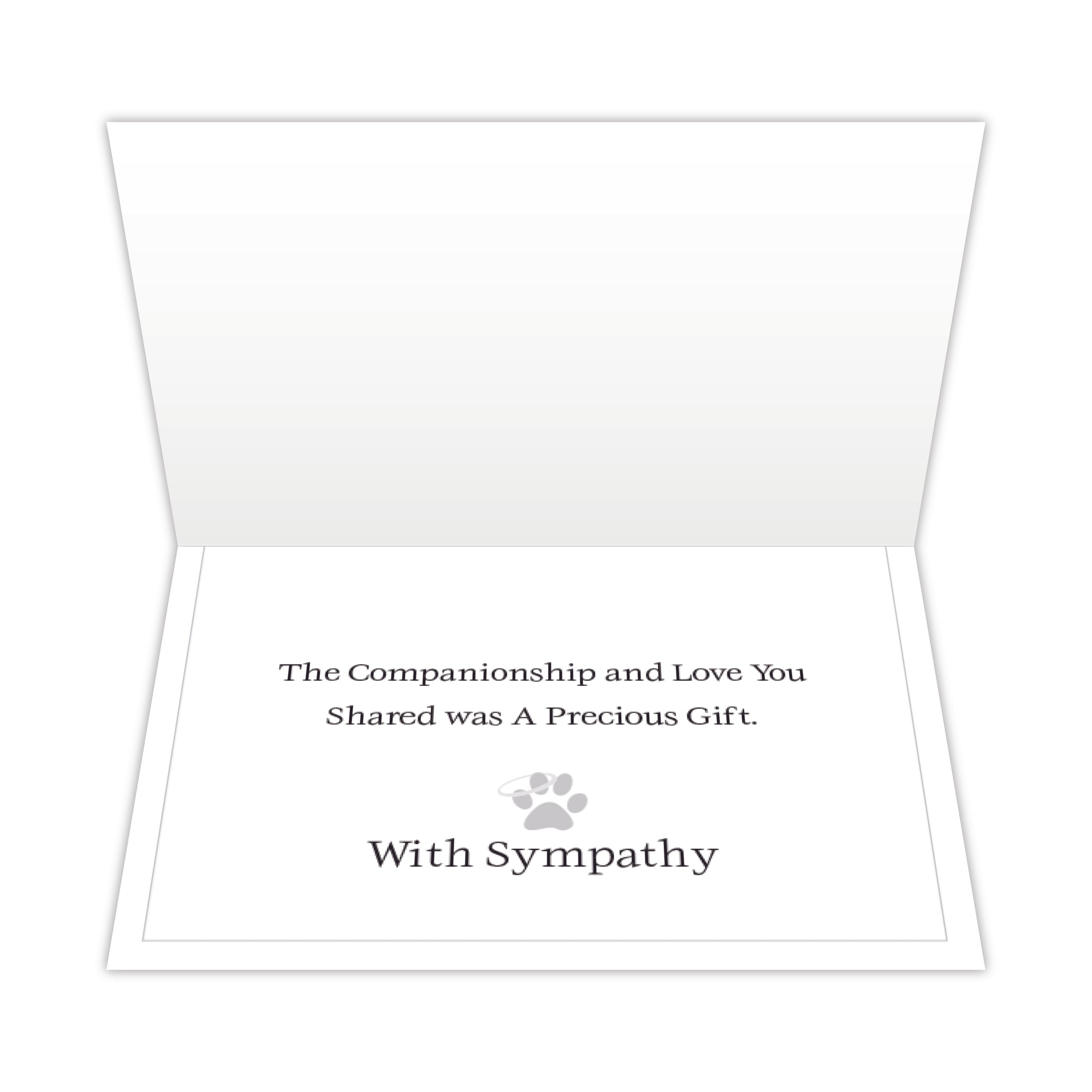 Pet Sympathy Card - Until One Has Loved An Animal